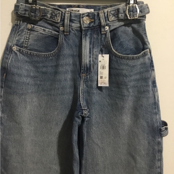 Garage Blue Flare Wide Leg Jeans - Picture 2 of 8